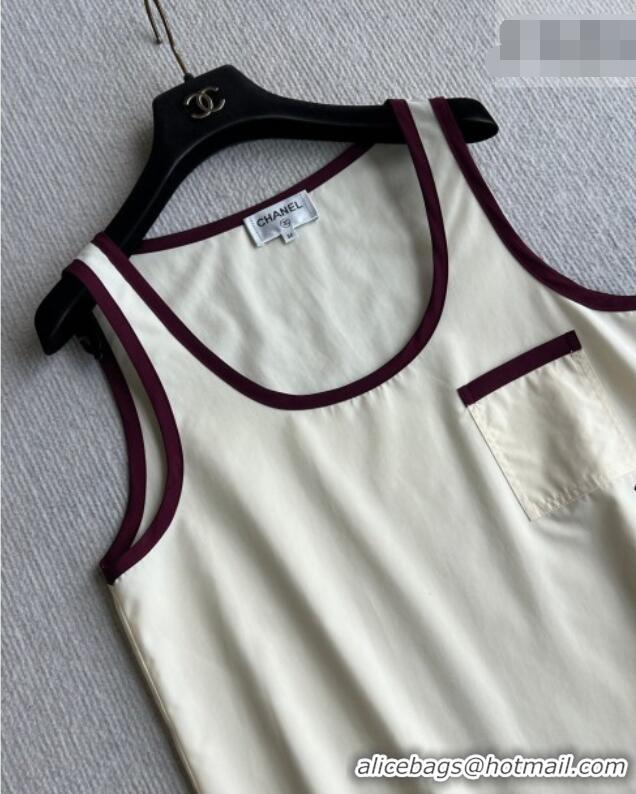 Grade Discount Chanel Cotton Vest CH042201 White 2026