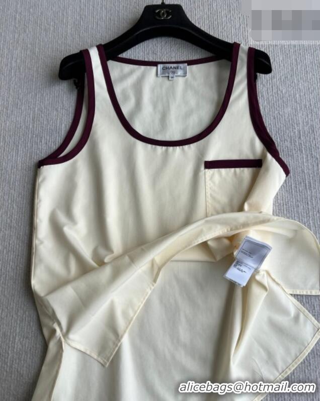 Grade Discount Chanel Cotton Vest CH042201 White 2026