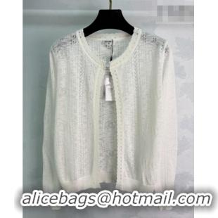 Buy Fashionable Chanel Cardigan CH042204 White 2026