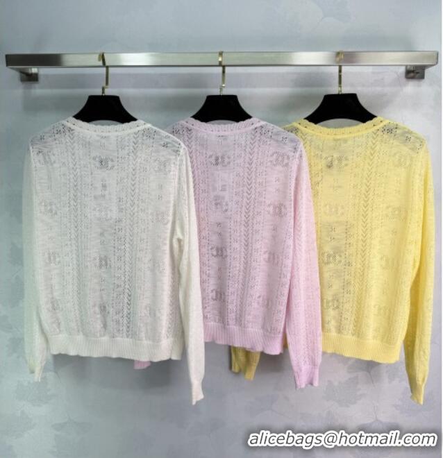 Buy Fashionable Chanel Cardigan CH042204 White 2026