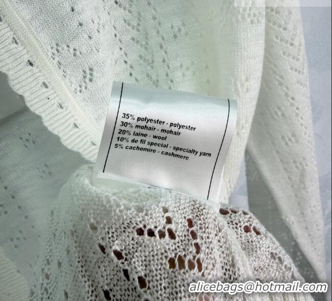 Buy Fashionable Chanel Cardigan CH042204 White 2026