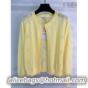 Popular Style Cheap Chanel Cardigan CH042204 Yellow 2026