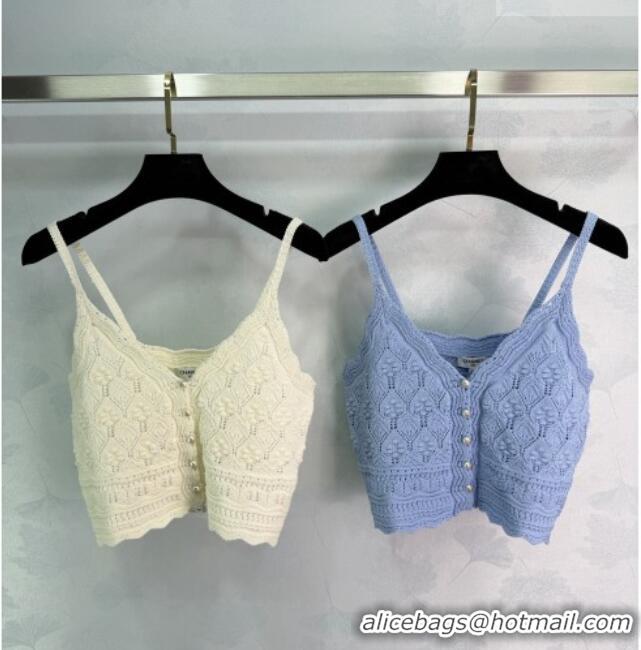 Best Grade Chanel Short Knit Vest CH042207 White 2026