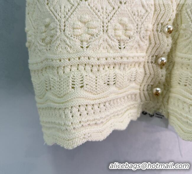 Best Grade Chanel Short Knit Vest CH042207 White 2026