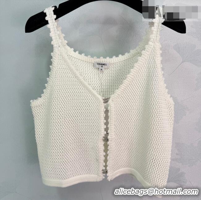 Market Sells Chanel Short Knit Vest CH042209 White 2026