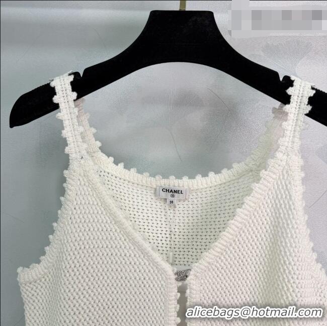 Market Sells Chanel Short Knit Vest CH042209 White 2026