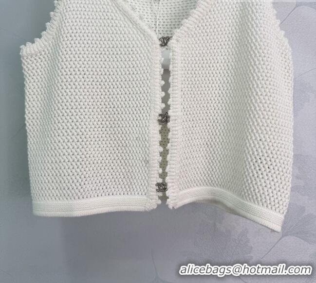 Market Sells Chanel Short Knit Vest CH042209 White 2026