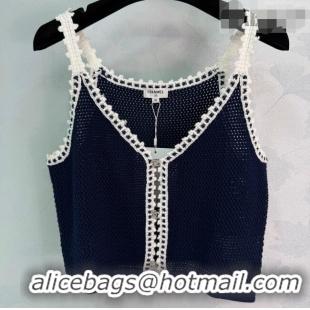 New Design Chanel Short Knit Vest CH042209 Black 2026