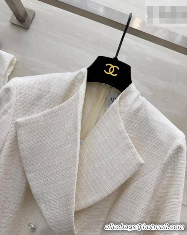 Good Product Chanel Mesh Dress with Strass CH042216 White 2026