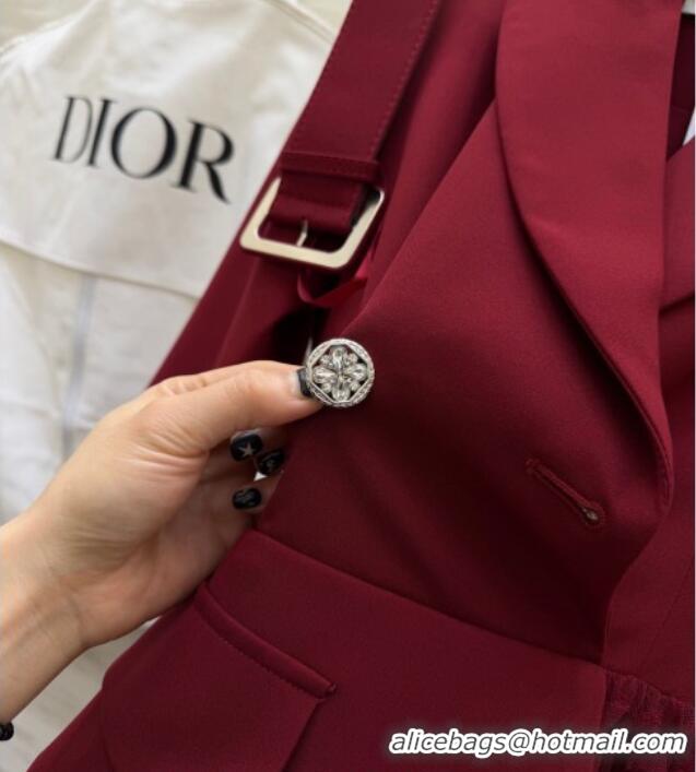 Unique Grade Chanel Mesh Dress with Strass CH042216 Red 2026