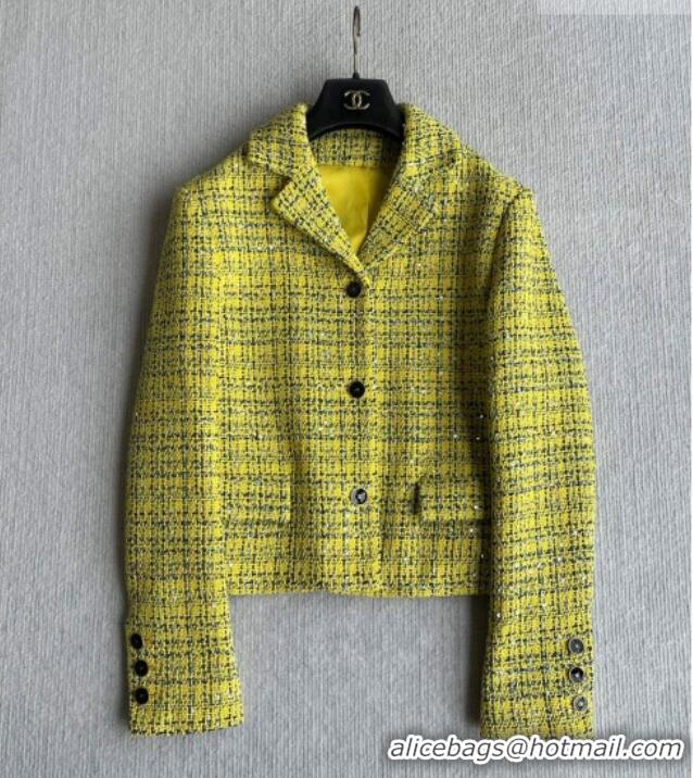 Promotional Discount Chanel Tweed Jacket CH042222 Yellow 2026