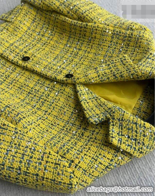 Promotional Discount Chanel Tweed Jacket CH042222 Yellow 2026