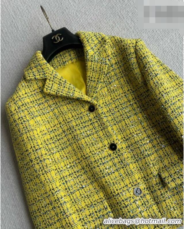 Promotional Discount Chanel Tweed Jacket CH042222 Yellow 2026