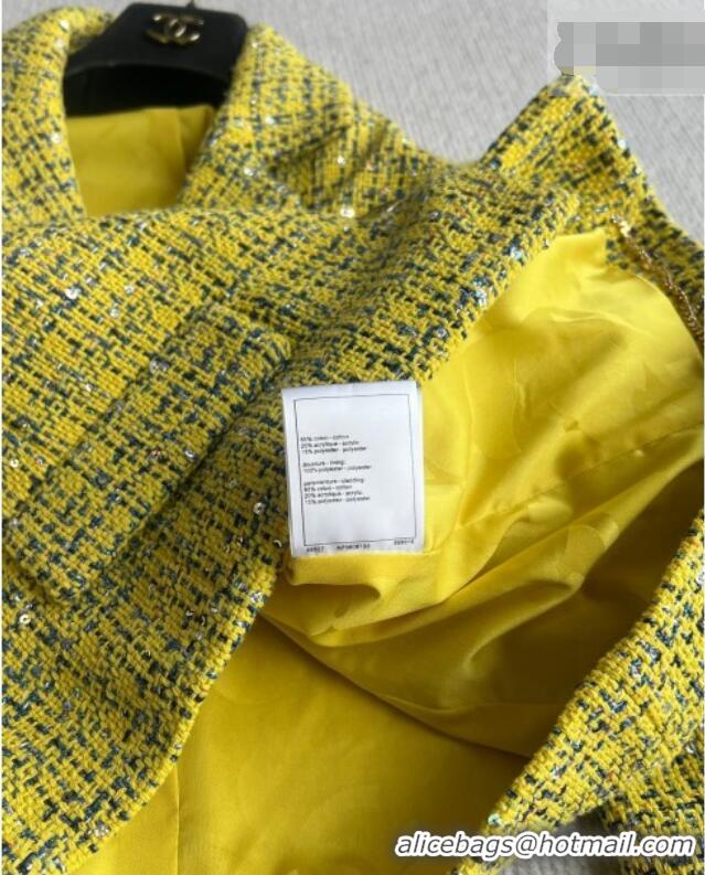 Promotional Discount Chanel Tweed Jacket CH042222 Yellow 2026