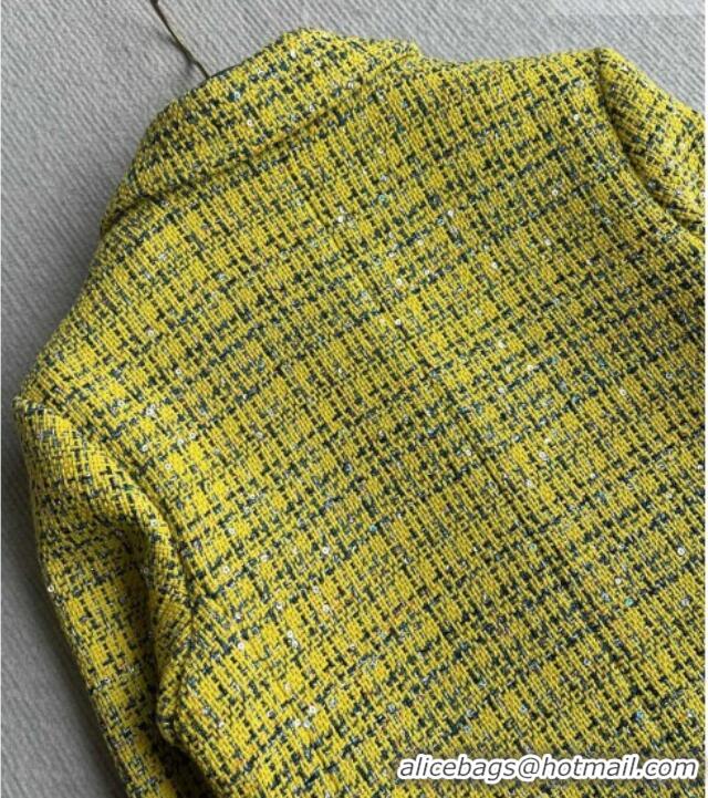Promotional Discount Chanel Tweed Jacket CH042222 Yellow 2026