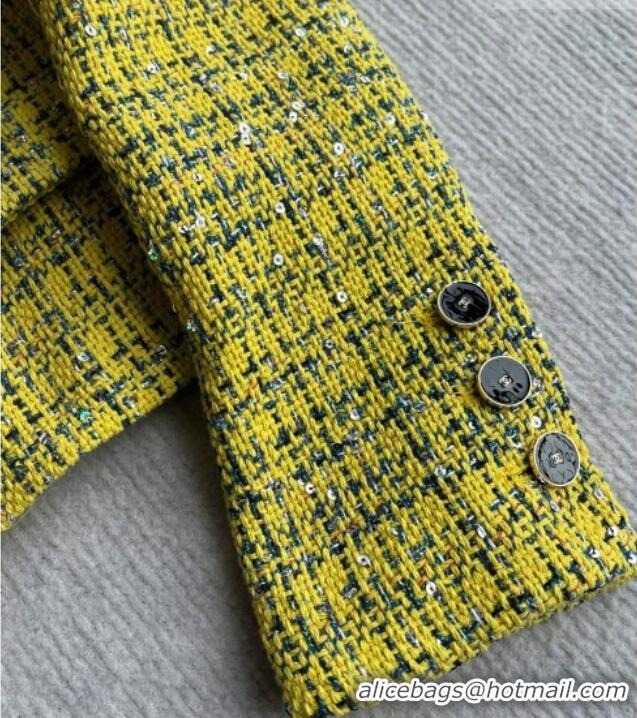 Promotional Discount Chanel Tweed Jacket CH042222 Yellow 2026
