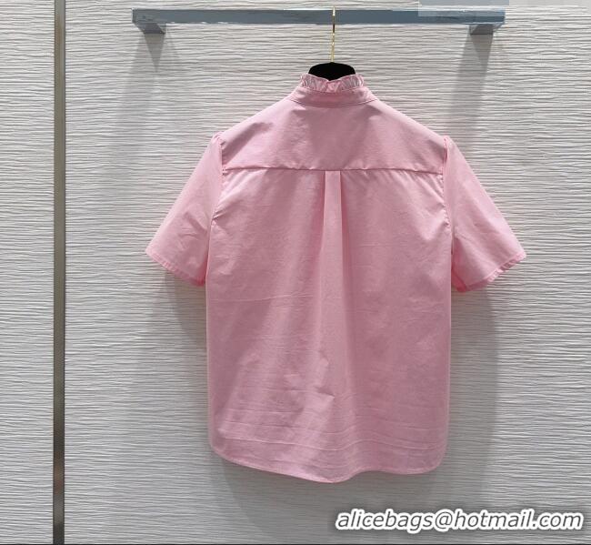 Modern Discount Chanel Ruffled Shirt CH042304 Pink 2026