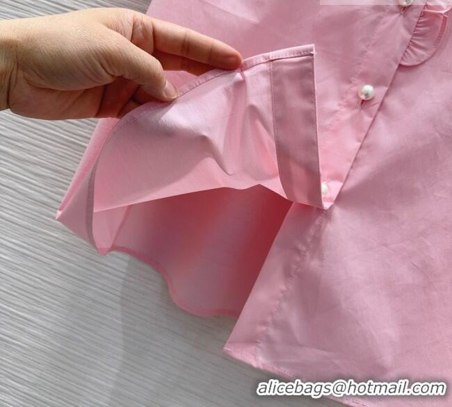Modern Discount Chanel Ruffled Shirt CH042304 Pink 2026