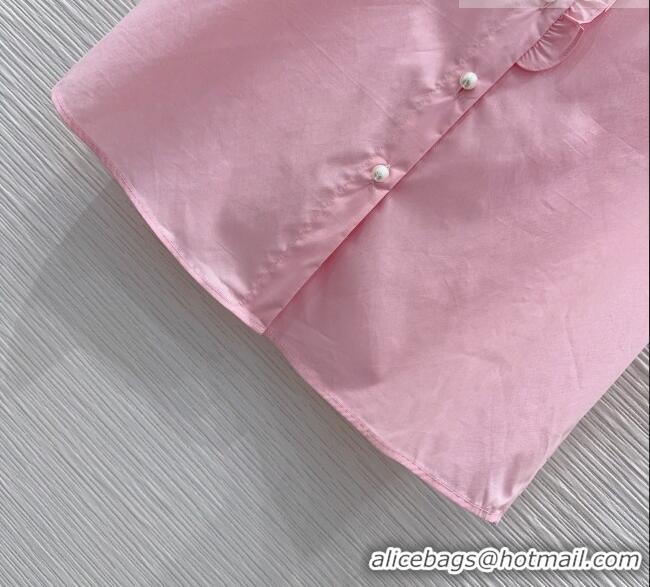 Modern Discount Chanel Ruffled Shirt CH042304 Pink 2026