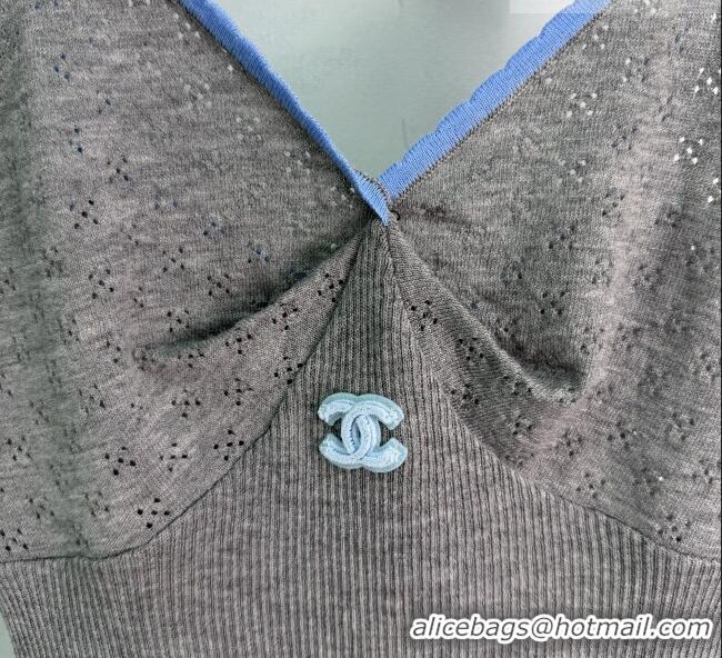 ​Cheapest Chanel Wool Vest CH042305 Grey 2026