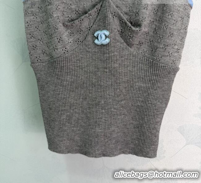 ​Cheapest Chanel Wool Vest CH042305 Grey 2026