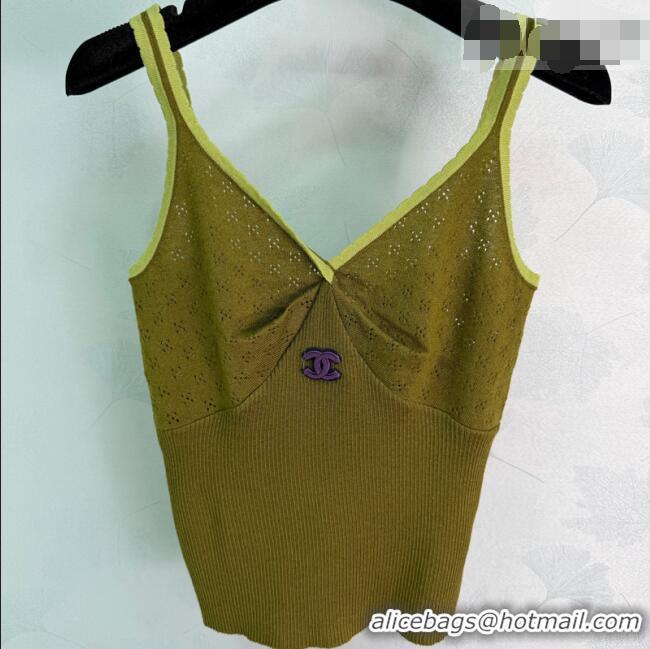 Promotion Inexpensive Chanel Wool Vest CH042305 Green 2026