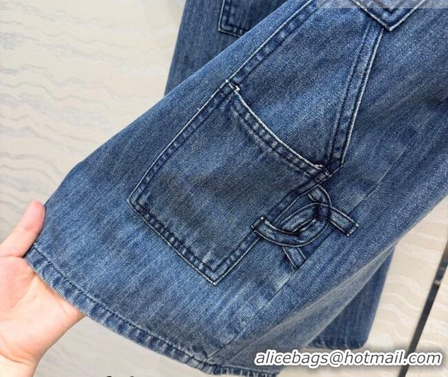 Well Crafted Chanel Cotton Denim Shirt CH042306 Blue 2026