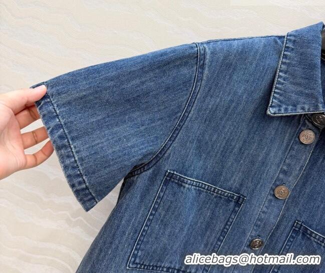 Well Crafted Chanel Cotton Denim Shirt CH042306 Blue 2026