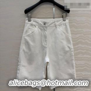 Grade Inexpensive Chanel Cotton Shorts CH042306 White 2026