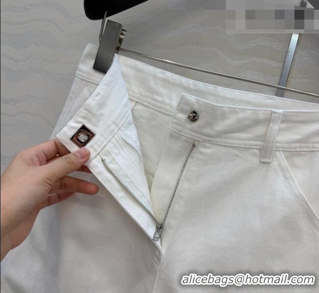 Grade Inexpensive Chanel Cotton Shorts CH042306 White 2026