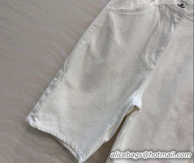 Grade Inexpensive Chanel Cotton Shorts CH042306 White 2026