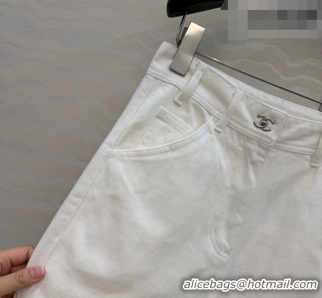 Grade Inexpensive Chanel Cotton Shorts CH042306 White 2026