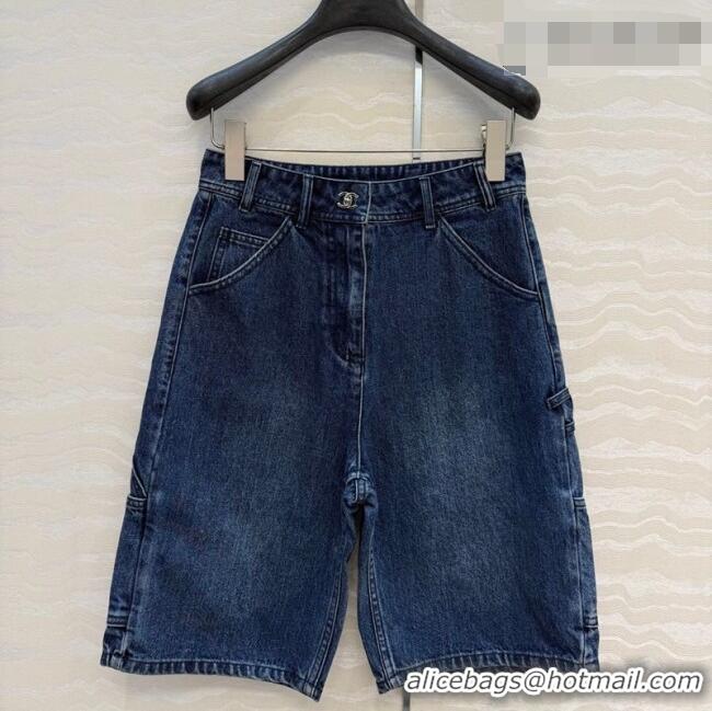 Top Grade Chanel Cotton Denim Shorts CH042306 Blue 2026
