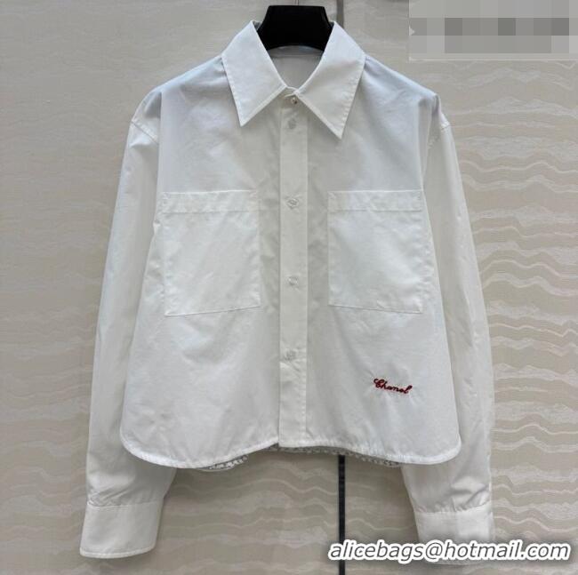 Luxury Classic Chanel Cotton Shirt CH042307 White 2026