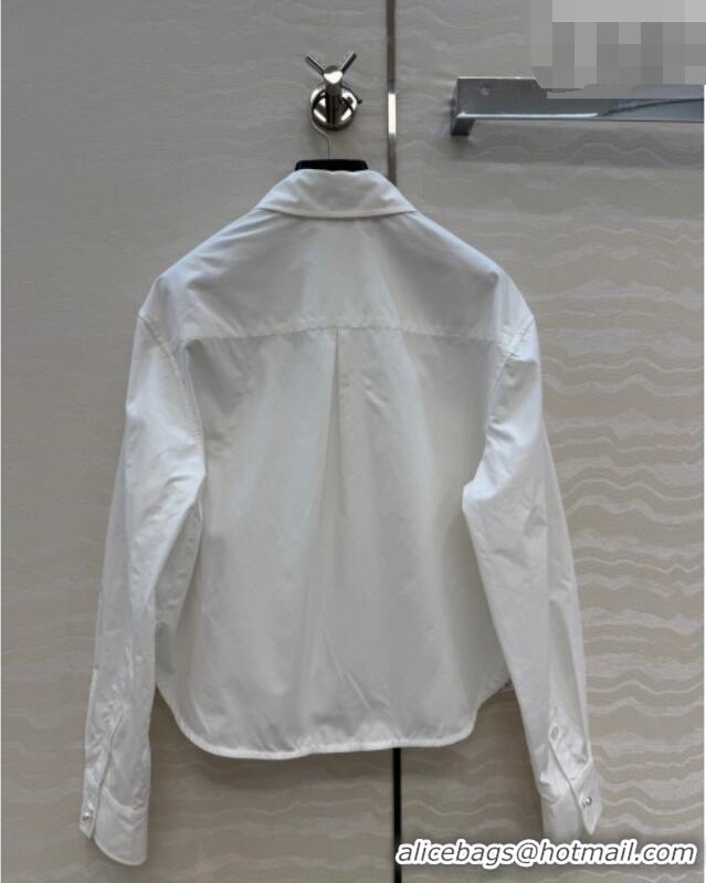 Luxury Classic Chanel Cotton Shirt CH042307 White 2026