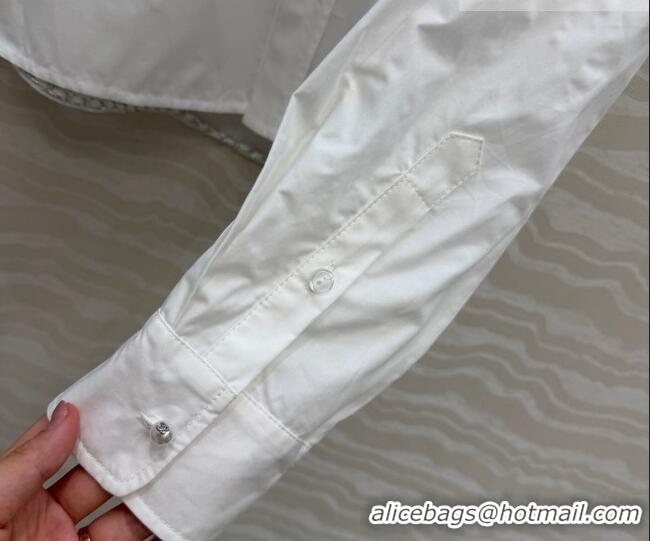 Luxury Classic Chanel Cotton Shirt CH042307 White 2026
