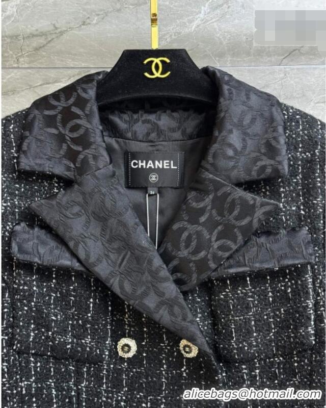 Traditional Specials Chanel Tweed Coat CH042310 Black 2026