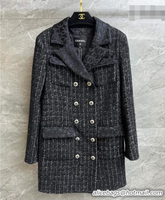 Traditional Specials Chanel Tweed Coat CH042310 Black 2026