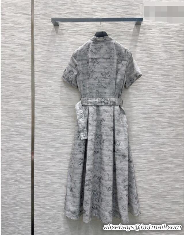 Trendy Design Dior Printed Shirt Dress DR032423 Grey 2026