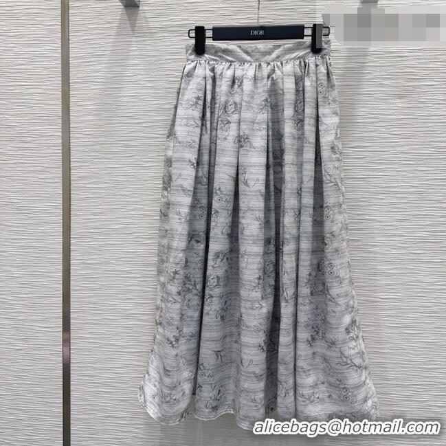 Good Quality Discount Dior Printed Skirt DR032423 Grey 2026