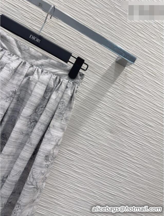 Good Quality Discount Dior Printed Skirt DR032423 Grey 2026