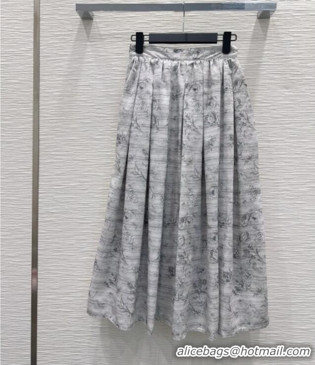 Good Quality Discount Dior Printed Skirt DR032423 Grey 2026