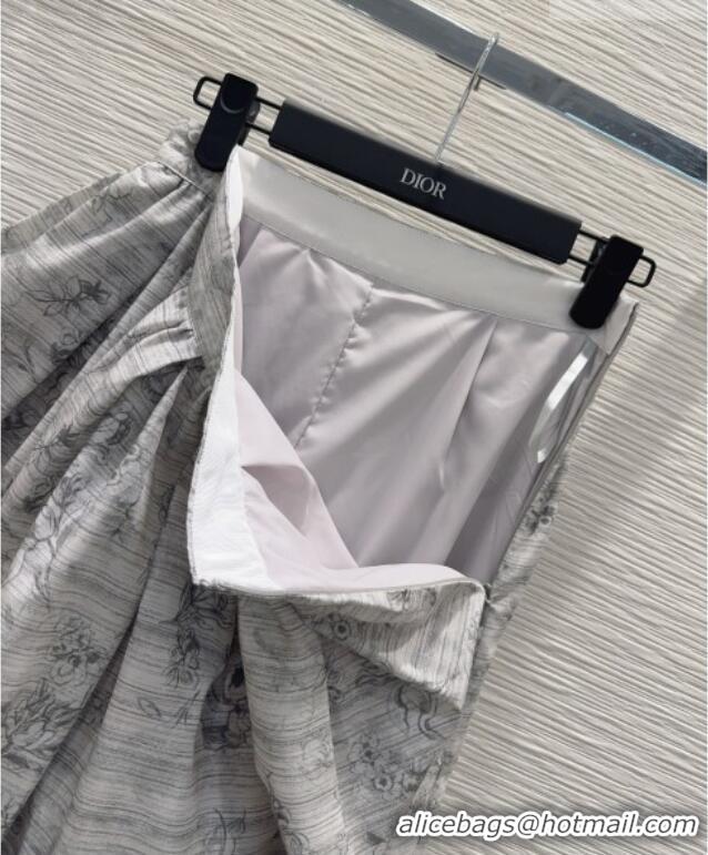 Good Quality Discount Dior Printed Skirt DR032423 Grey 2026