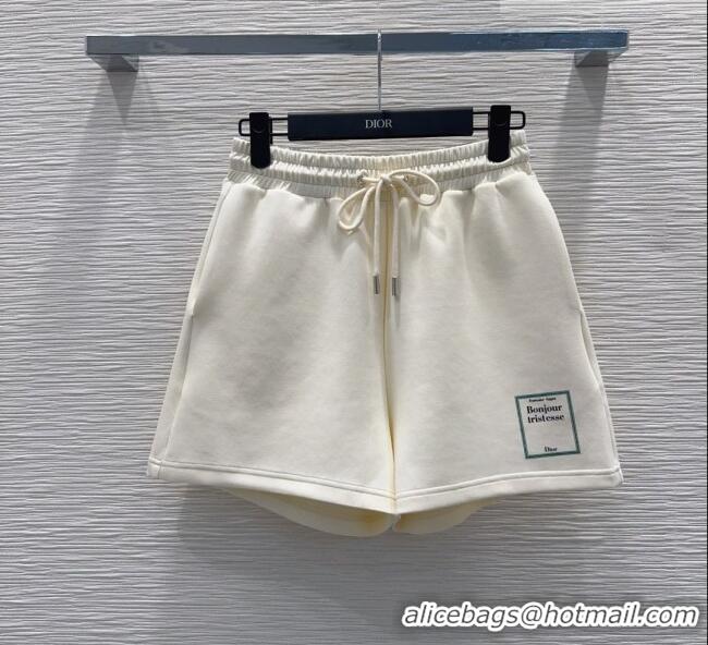 Hot Sell Cheap Dior Cotton T-Shirt and Shorts Set DR032501 White 2026