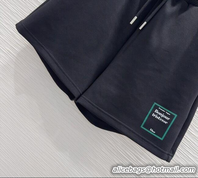 Unique Grade Dior Cotton T-Shirt and Shorts Set DR032501 Black 2026