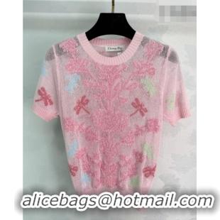 ​Promotional Dior Embroidered Top DR032502 Pink 2026