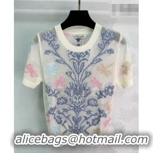 Inexpensive Dior Embroidered Top DR032502 White 2026