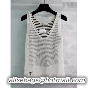 Famous Brand Dior Mesh Vest DR032503 White 2026