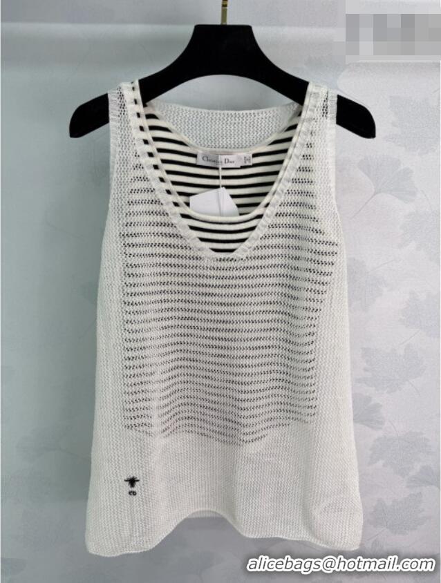 Famous Brand Dior Mesh Vest DR032503 White 2026