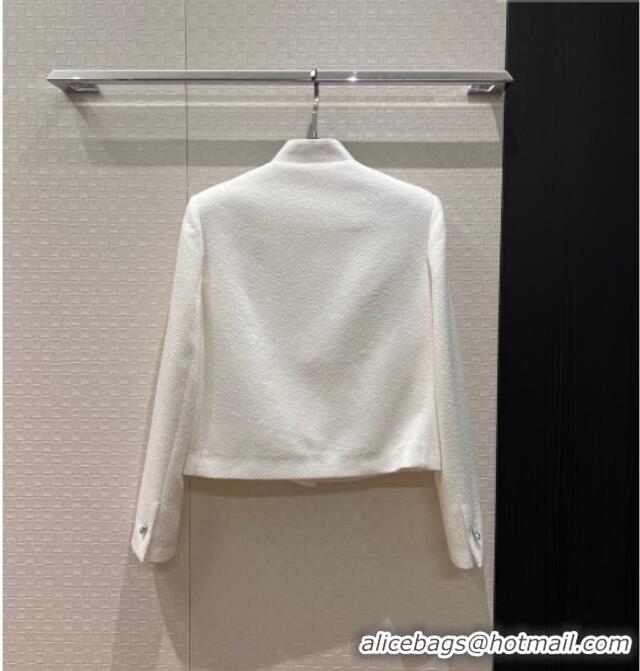 Particularly Recommended Dior White Jacket with Neck Bow DR032630 2026